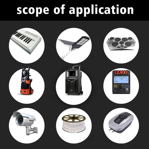 Scope of applications for 12V 6000mAh Rechargeable Lithium Ion Battery Pack With Charger For RC Cars Drones LED Lights CCTV Cameras