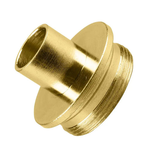 ShopReady Brass Router Template Guide With DeadOn Lock Nut 17 32 By 5 8 Inch, brass router bushing for precise cutting.