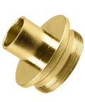 Top Shelf Solid Brass Router Template Guide With Secure Lock Nut, heavy-duty brass piece for door routing setup.