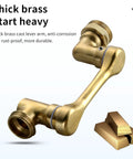 Faucet Extender With 1080 Degree Swivel Sprayer Attachment For Kitchen And Bathroom Universal Fit Water Nozzle, brass body