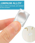 Close-up of aluminum alloy cabinet door grip from 12 Pcs Matte Single Hole Cylindrical Cabinet Door Handles set.