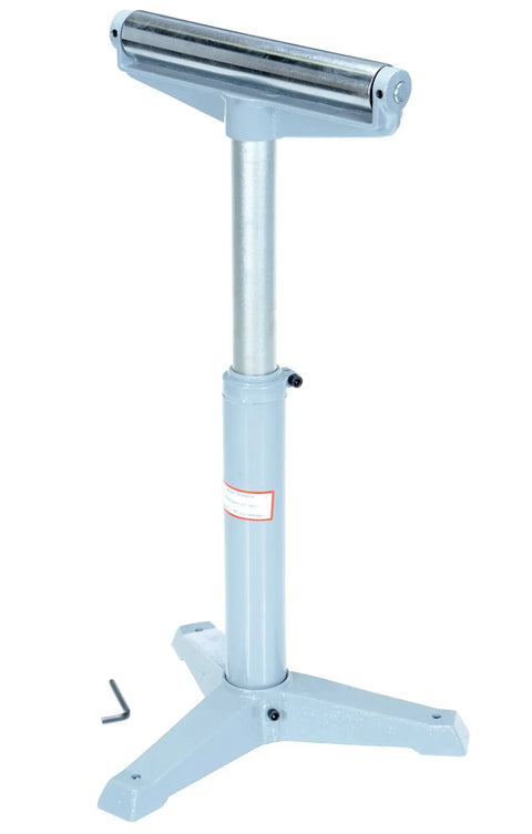 Heavy Duty Adjustable Horizontal Roller Stand With Steel Construction 23 To 38 Inch Raised Height 1760 Lb Capacity Gray