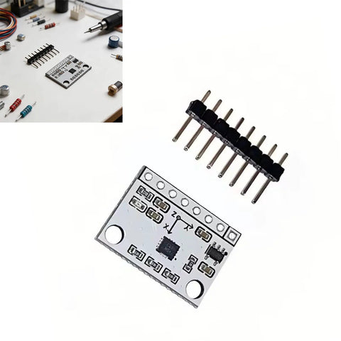 6-DOF BMI270 IMU Module With I2C And SPI, Dope 6-Axis Motion Tracking Board For Wearable Prototypes, Ultra Compact 0.7x0.6in Attitude Sensor, High Precision Orientation Data For Embedded Electronics. PCB board with header pins