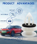 30 Pack Door Trim Panel Retainer Clips Kit For GM Vehicles Nylon Rivet Fasteners With Sealer benefits illustration