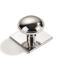 Heavy Duty One And A Half Inch Cabinet Knobs With Back Plate Polished Nickel Finish Two Pack Ergonomic Grip For Dressers And Kitchen Cabinets