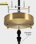 Gold Light Canopy Kit 4.7 Inch Pendant Chandelier Ceiling Plate With All Mounting Hardware UL Listed Easy DIY Install