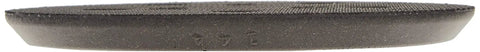 Side view of hook and loop sanding pad for 333 sander 5 inch replacement, showing thickness and texture, with five dust holes visible.