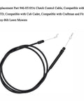 Heavy Duty Lawn Mower Clutch Cable Replacement 946-05105A mechanical engagement wire with dual Z ends for easy installation.