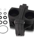 Universal shower valve cartridge replacement with O-rings and washers for 1/2-inch single handle compatibility, ideal for renovations.