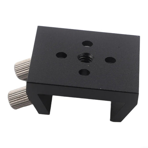 Dovetail Base Mount for Finder Scope With One Quarter Inch Thread Slot, Aluminum Alloy Adapter Bracket With Thumbscrew Locks, Black