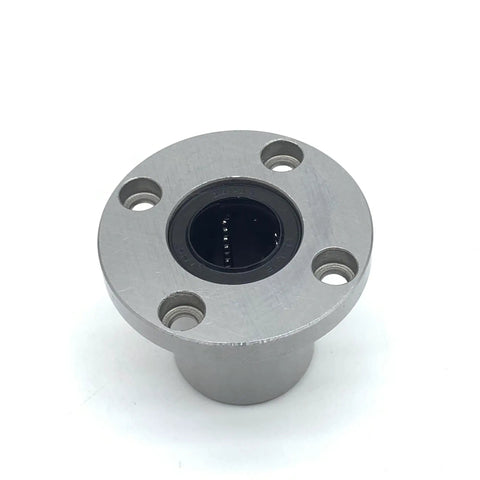 Lmf20uu Linear Bearing Round Flange Bushing 20mm Id with four mounting holes for CNC Router and 3D Printer projects.