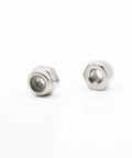 100 Piece M2 X 0.4mm Nylock Self Locking Nuts Crafted From Premium 304 Stainless Steel on a white background.
