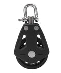 Single Swivel Sailing Block 50mm Stainless Steel T316 Bearing Nylon Wheel Marine Pulley For Sailboat Rigging Jib Sheets No Fuss