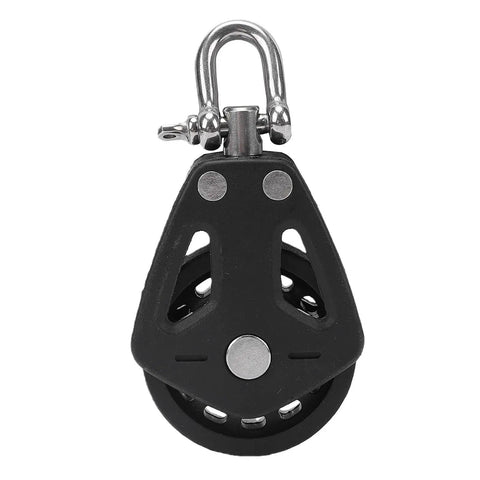 Single Swivel Sailing Block 50mm Stainless Steel T316 Bearing Nylon Wheel Marine Pulley For Sailboat Rigging Jib Sheets No Fuss