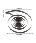 Two Piece Steel Clock Mainsprings Replacement Kit coiled spiral with dimensions for mechanical clocks, universal fit