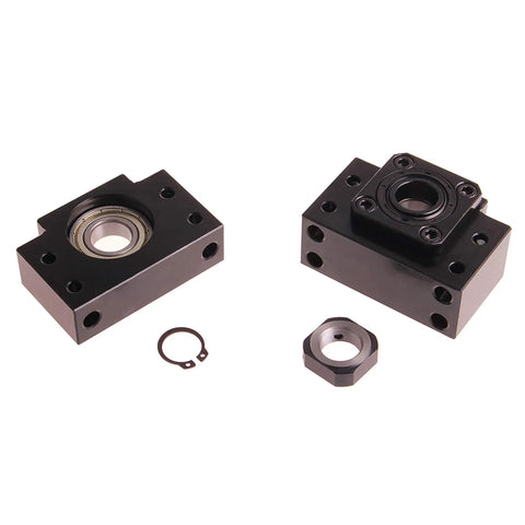 Heavy Duty BK10 BF10 SFU1204 Ball Screw End Supports Kit For CNC Router Parts with BK10 BF10 blocks, nut and clip