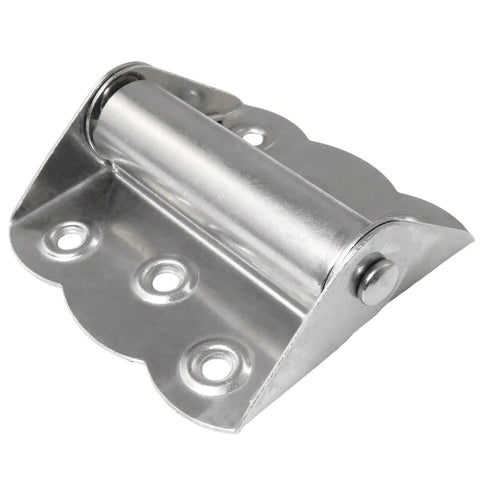 Two Pack Stainless Steel Self Closing Spring Hinges With Adjustable Tension 2.4x3 Inch, Rust Resistant For Screen Doors Cabinets