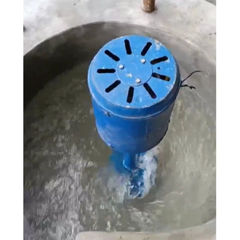 1000W Beast Hydroelectric Generator Set 220V with all copper coil single phase axial flow turbine, blue die-cast aluminum shell