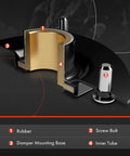 Cutaway diagram of Rear Strut Mount for Subaru Outback 2003 2009 and Legacy 2003 2009 showing rubber, bolt, and tube components.