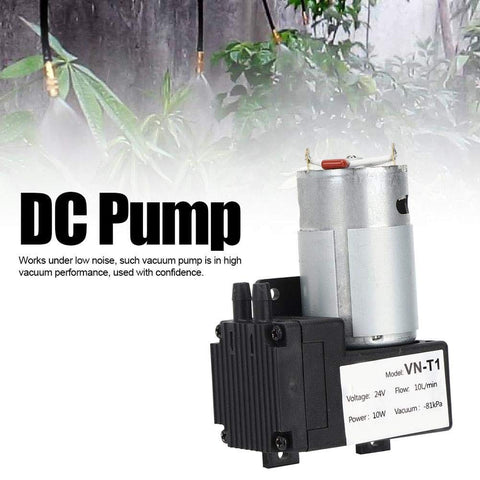 Tiny 10 Liters Per Minute DC Vacuum Pump With 81 kPa Negative Pressure 24V DC Compact Lab And Home Medical Gear