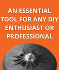 Six Inch Hard Density Backing Pad With Hook And Loop Attachment For Precision Sanding Perforated Dust Extraction Pro Grade Universal Five Sixteenths By Twenty Four UNF Thread Ideal For Pros And DIY with threaded attachment