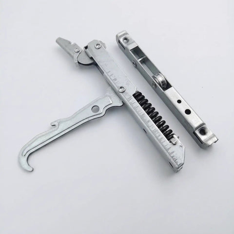 Heavy Duty Oven Door Hinge Replacement Built Like A Tank For Smooth Stove Operation And Top Shelf Kitchen Appliance Repair With Solid Pivot Action showing steel construction and spring mechanism.