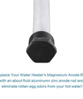 Heavy Duty RV Water Heater Anode Rods Aluminum Zinc Construction For Real Corrosion Protection To Kick Rust To The Curb and Keep Your Camper Rig Running Smooth Solid Shield For Travel Trailer Tanks, close-up view.