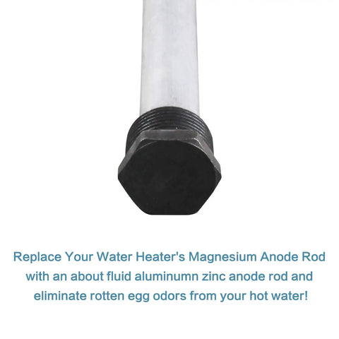 Heavy Duty RV Water Heater Anode Rods Aluminum Zinc Construction For Real Corrosion Protection To Kick Rust To The Curb and Keep Your Camper Rig Running Smooth Solid Shield For Travel Trailer Tanks, close-up view.