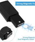 Heavy Duty Magnetic Push Latch For Cabinets And Doors Easy Open Touch Latch Hardware, black, showing magnetic force detail.
