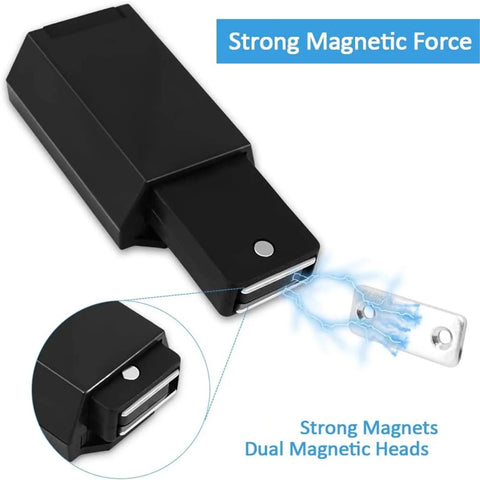 Heavy Duty Magnetic Push Latch For Cabinets And Doors Easy Open Touch Latch Hardware, black, showing magnetic force detail.