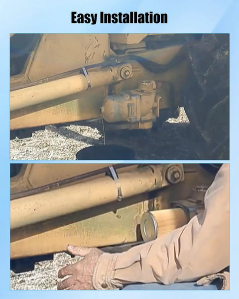 Man installing Ford Hydraulic Filter For Backhoe Loader Models 455 Through 755A And 755B High Efficiency Replacement