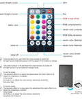 Remote control for 6W RGBW Fiber Optic Curtain Lights Bluetooth Waterfall Curtain Light for Windows and Sensory Rooms