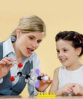 Teacher and student using Organic Chemistry Model Kit With 307 Pieces For Teachers Students And Curious Learners To Explore Molecules In 3D