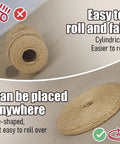 Comparison of cylindrical and pie-shaped 600 Feet Natural Jute Twine String For Crafts Gift Wrapping Packing Gardening