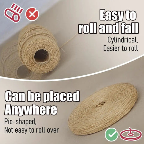 Comparison of cylindrical and pie-shaped 600 Feet Natural Jute Twine String For Crafts Gift Wrapping Packing Gardening