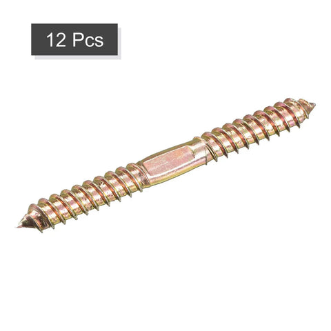 Pro Grade 10Mm X 100Mm Carbon Steel Hanger Bolts 12 Pack showing one heavy-duty screw with coarse threads.