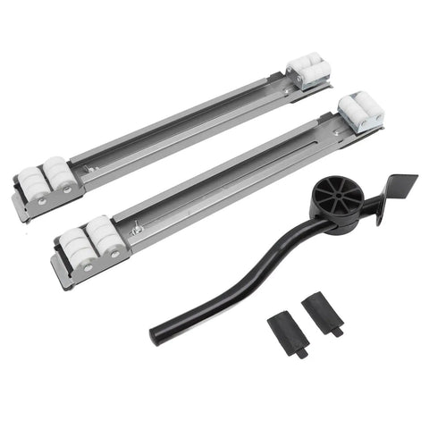 Heavy Duty Appliance Rollers With Furniture Lifter Tool Universal Wheel Sliders For Kitchen Moving Helper supports heavy appliances with dual rollers.
