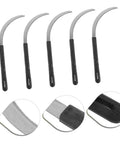 Five Piece Easy To Use Garden Weeding Tool Set With Folding Sickle And Light Serration Ergonomic Lightweight Handy