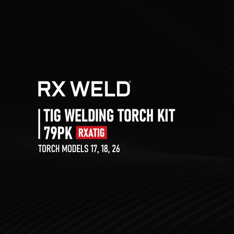 79 Piece TIG Welding Torch Accessories Kit With Stubby Gas Lens Cups No 10 No 12 For WP 17 18 26 Perfect For Arc Welding Projects And Pro DIY Weld Jobs In The Shop packaging.