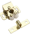 Antique Copper Twin Roller Cabinet Door Catches With Striker And Mounting Screws, 1 Pack, Keeps Doors From Popping Open On Vintage Furniture