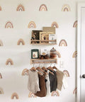 72 Piece Small Boho Rainbow Wall Decals Peel And Stick Set With 12 Sheets Self Adhesive Colorful Rainbow Wall Stickers