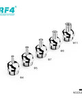 Five metallic nozzles for Soldering Station With Digital LCD Display For Mobile Phone Motherboard PCB BGA Desoldering And Repair Platform