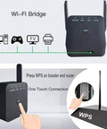 Speedy WiFi Extender Repeater And Booster For Home Use Covers Up To 10000 Sq Ft And Supports 80 Devices With Ethernet Port Quick Setup