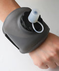 Hands Free Hydration Wrist Bottle For Runners, 200ml Silicone Leak Proof Water Bottle on wrist