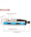 Heavy Duty Six Inch Hydraulic Vice For Cnc Machines And Local Fabrication Shops showing dimensions and jaw height.
