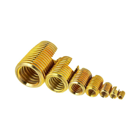 50 Pcs Self Tapping Thread Inserts Kit For Automotive Rail Transportation Beefed Up Durable Carbon Steel Construction With Rock Solid Wear Protection And Easy Installation For Heavy Duty Performance And Reliable Maintenance, assorted sizes