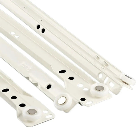 Heavy Duty Side Mount Ball Bearing Drawer Slides 14 Inch Pair Smooth As Silk Cabinet Tracks for pull-out storage.