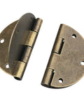 Top Tier Antique Brass Small Hinges For Furniture And DIY Projects Includes Twenty Four Mounting Screws Rust Resistant Vintage metal hinges.