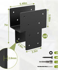Beefed Up Heavy Duty 4x4 Post Caps Tie Brackets Actual 3.5 By 3.5 Inches 4 Pack Galvanized Steel Pergola Connector Brackets