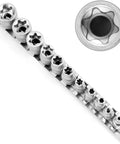 11 Piece E Torx Socket Set External Star Sockets E4 Through E20 With Rail For Easy Storage Laser Etched Size Markings